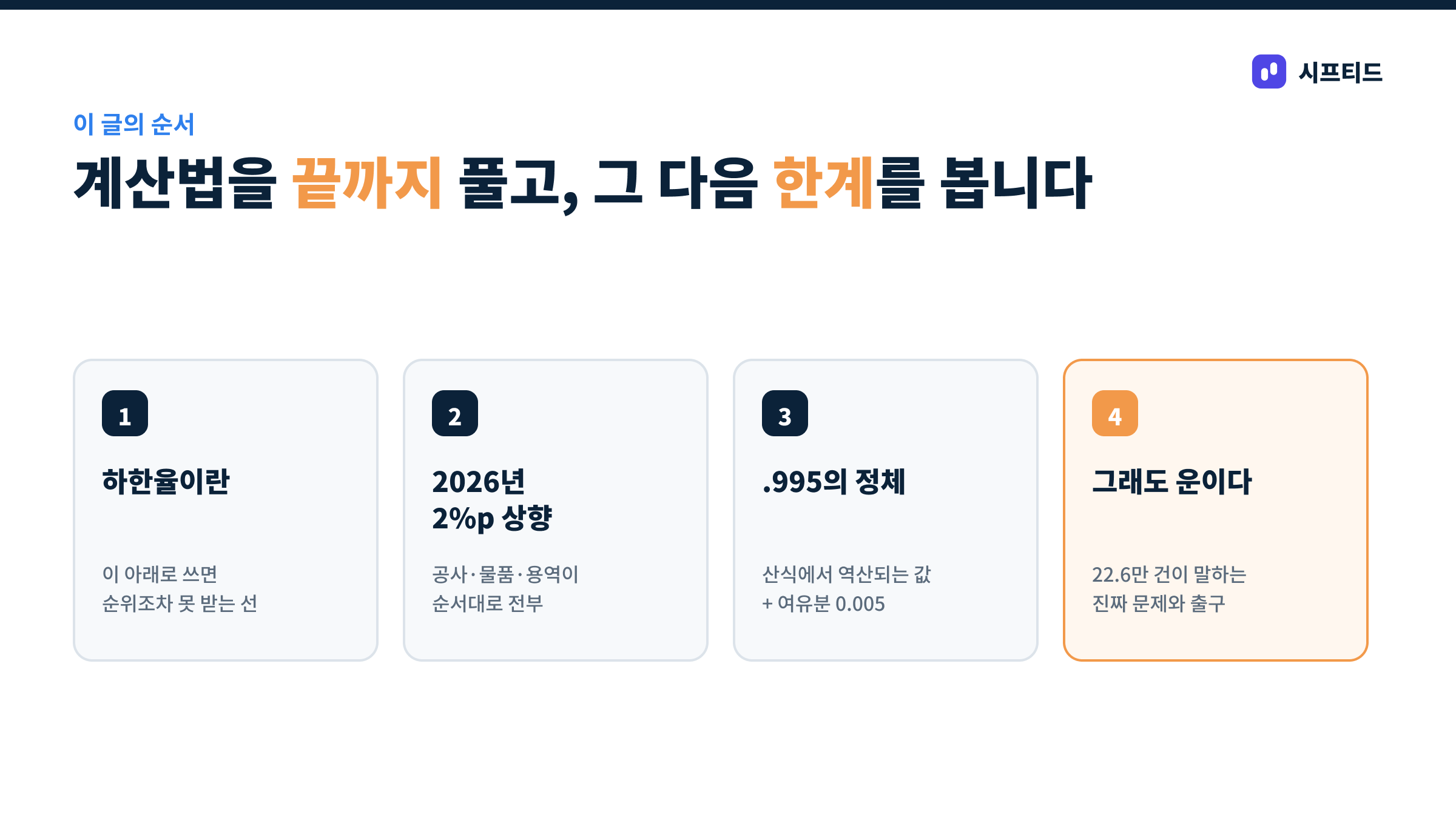 이 글의 순서